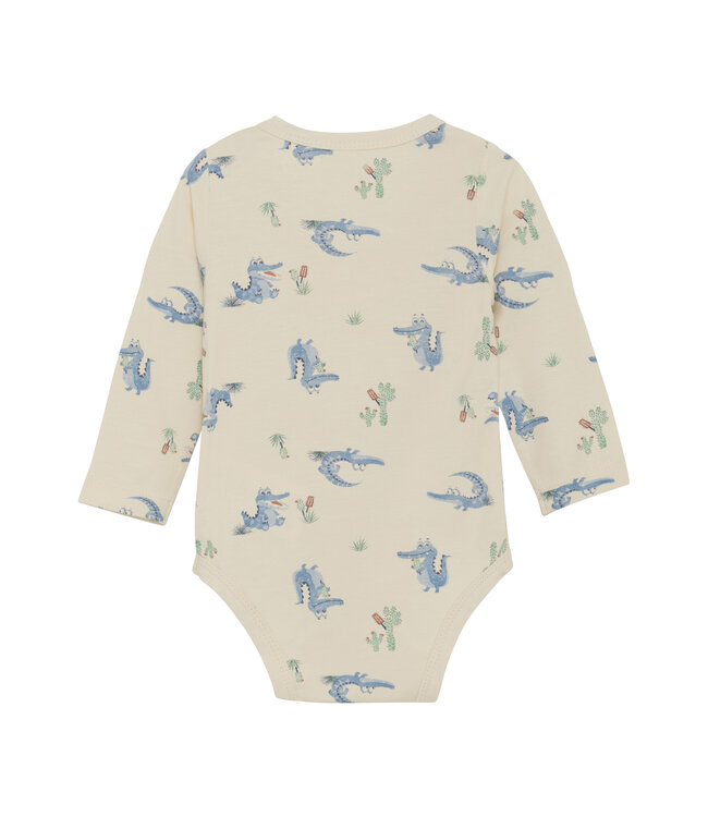 CeLaVi Body langarm Krokodil Bambusviskose/Baumwolle dusty blue