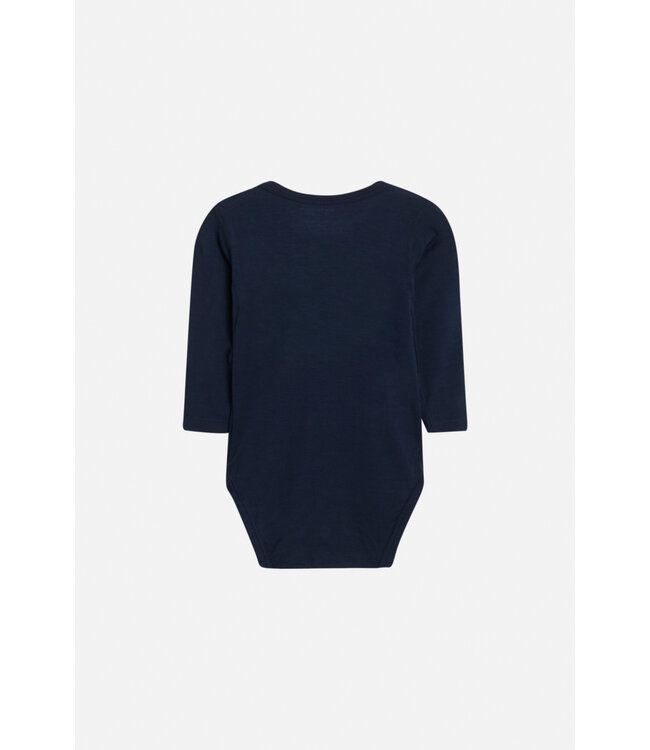 Hust and Claire Buller Body langarm Bambusviskose - uni navyblau
