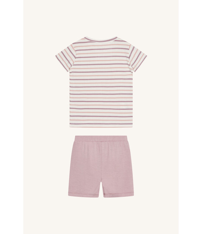 Hust and Claire Pyjama Set kurzarm gestreift Sailor - Bambusviskose heather