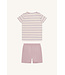 Hust and Claire Pyjama Set kurzarm gestreift Sailor - Bambusviskose heather