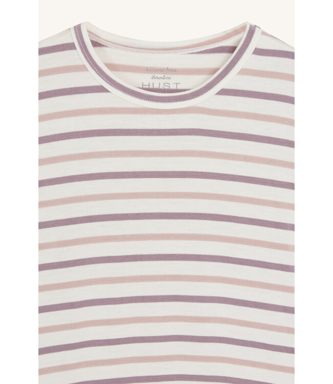 Hust and Claire Pyjama Set kurzarm gestreift Sailor - Bambusviskose heather