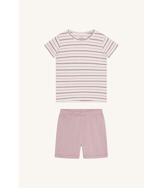 Hust and Claire Pyjama Set kurzarm gestreift Sailor - Bambusviskose heather