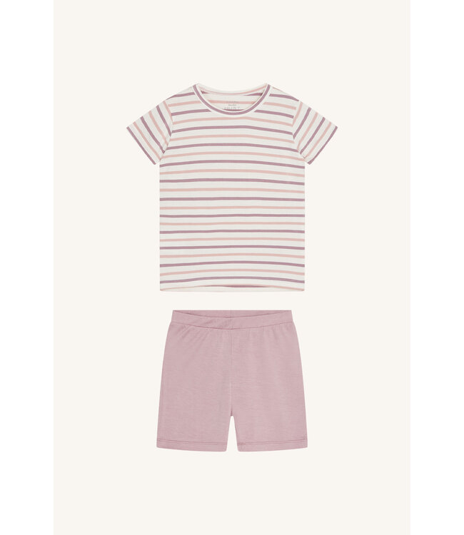 Hust and Claire Pyjama Set kurzarm gestreift Sailor - Bambusviskose heather