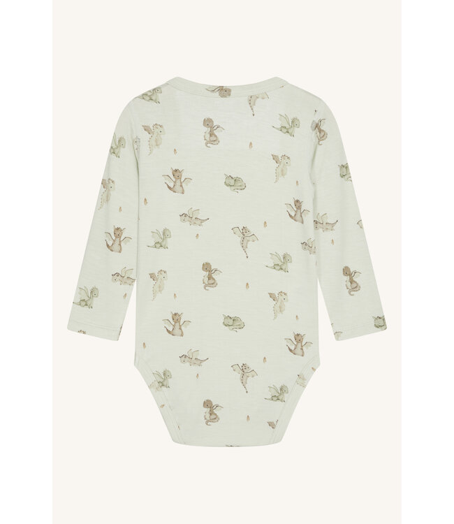 Hust and Claire Buller Body langarm Bambusviskose - Drachen green hint