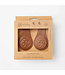 Cloby Magnetclips aus Leder Brown