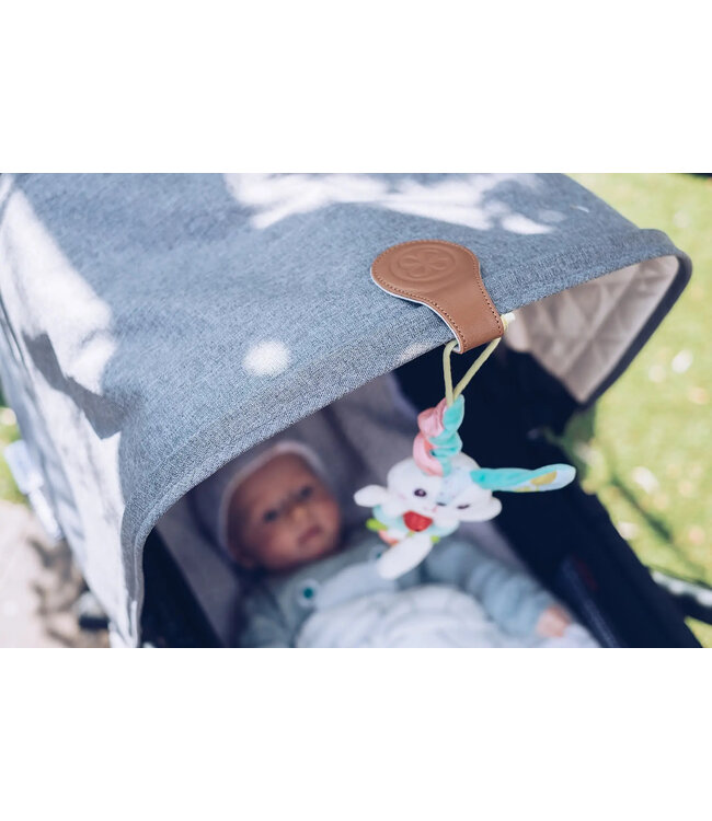 Cloby Magnetclips aus Leder Brown