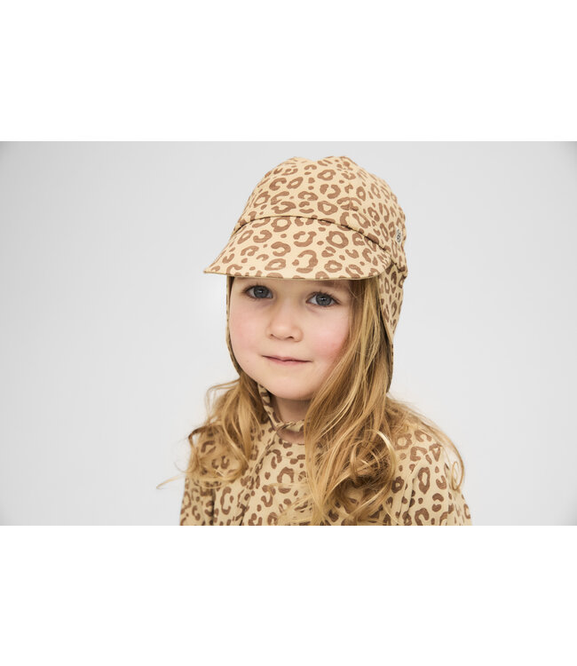 Cloby Wendbarer Sonnenhut UPF 50+ leopard brown/sandy beach
