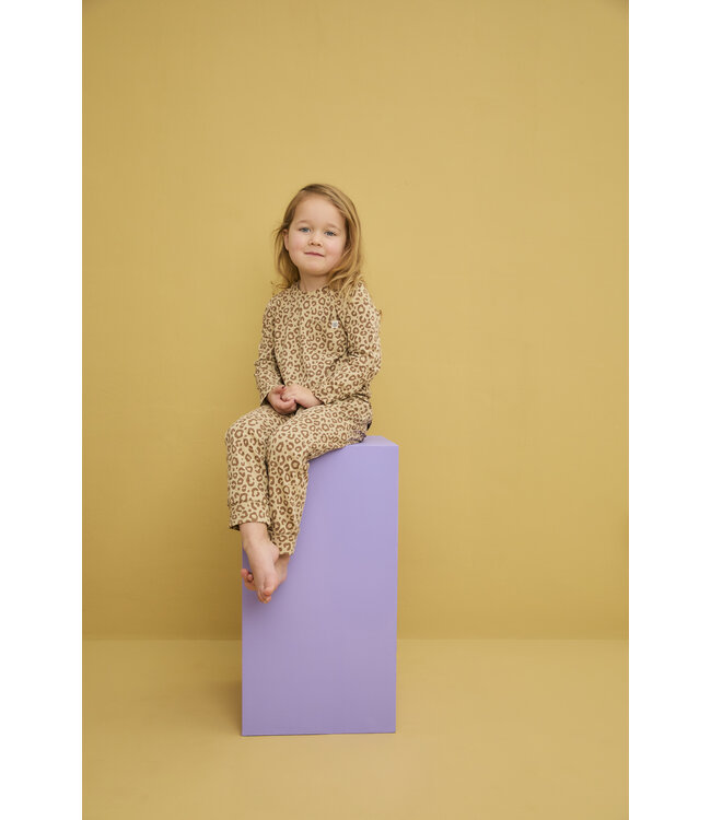 Cloby Langarmshirt UPF 50+ leopard brown