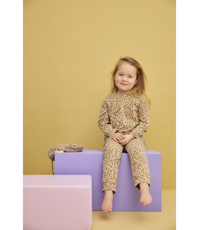 Cloby Langarmshirt UPF 50+ leopard brown