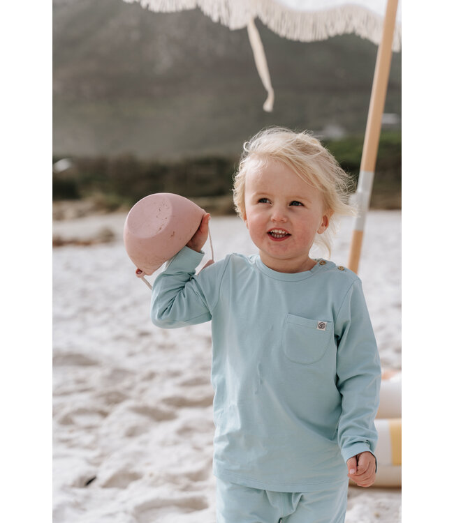 Cloby Langarmshirt UPF 50+ Sea blue