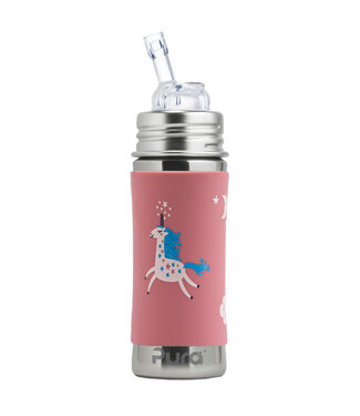 PURA PURA Trinkhalmflasche 325 ml Einhorn sleeve