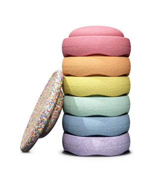 Stapelstein Stapelstein® Super Confetti Rainbow Set pastel