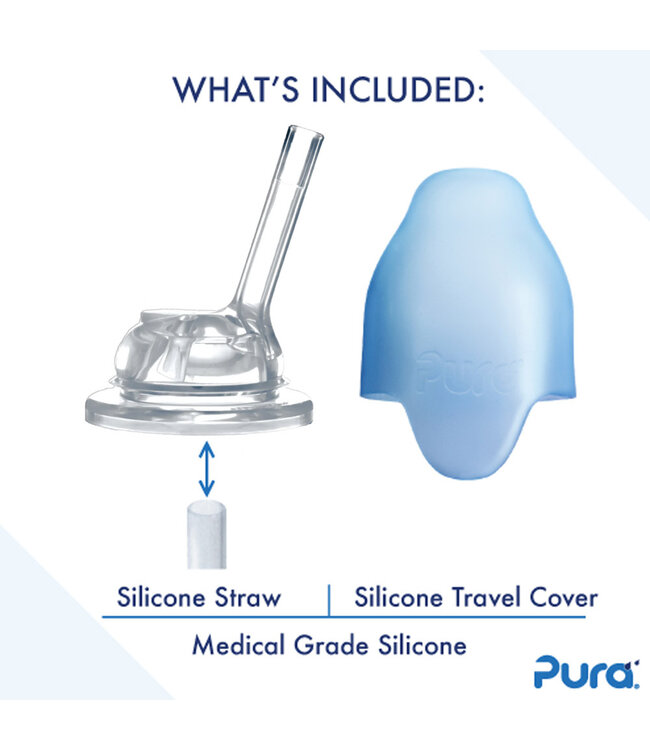 PURA Pura KIDDO Trinkhalmflasche 325ml Moss Sleeve