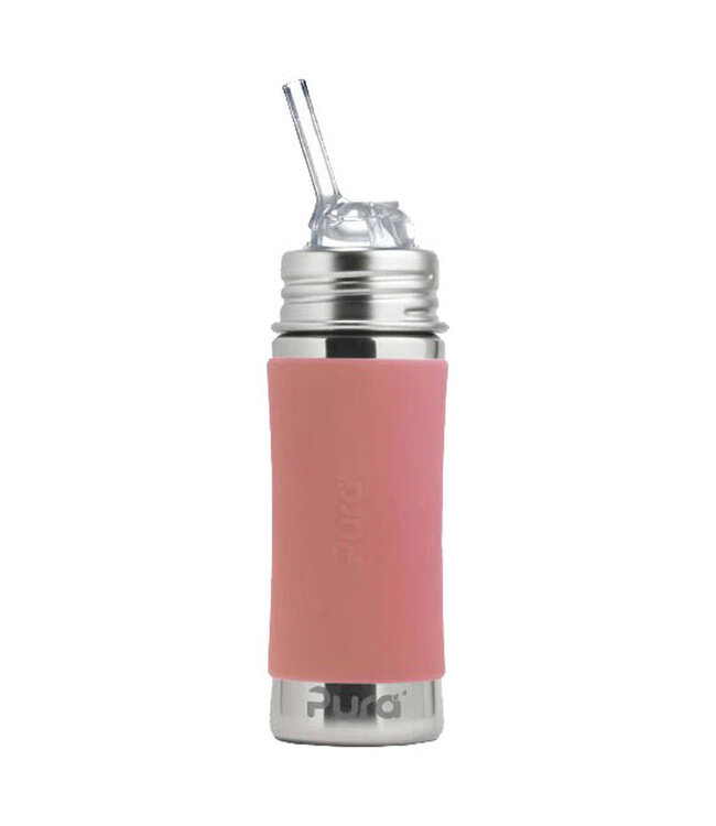 PURA Pura KIDDO Trinkhalmflasche 325ml Rose Sleeve