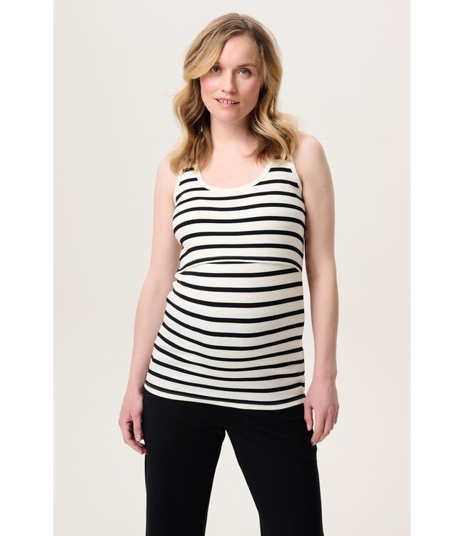 Noppies Still-Top Jamee Biobaumwolle - cream gestreift