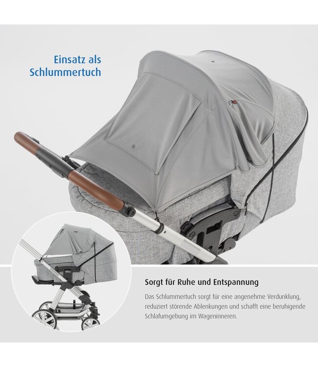 reer ShineSafe 2in1 Sonnensegel - Sonnenschutz Kinderwagen mit Sichtfenster