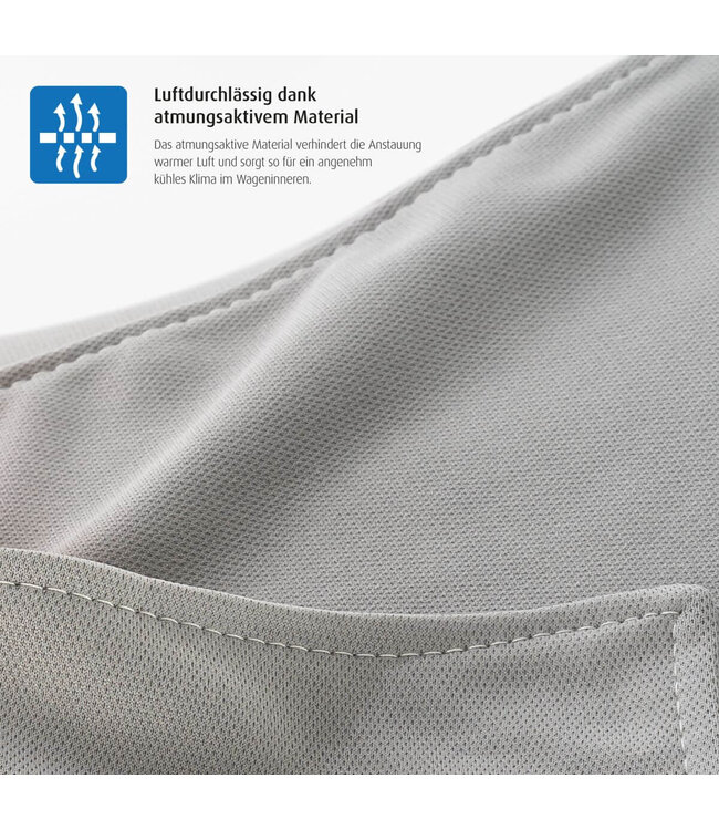 reer ShineSafe 2in1 Sonnensegel - Sonnenschutz Kinderwagen mit Sichtfenster