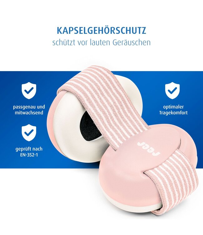 reer SilentGuard Baby Kapselgehörschutz, rosa
