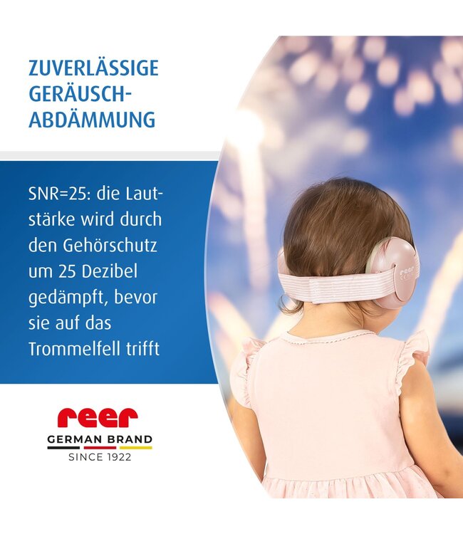 reer SilentGuard Baby Kapselgehörschutz, rosa