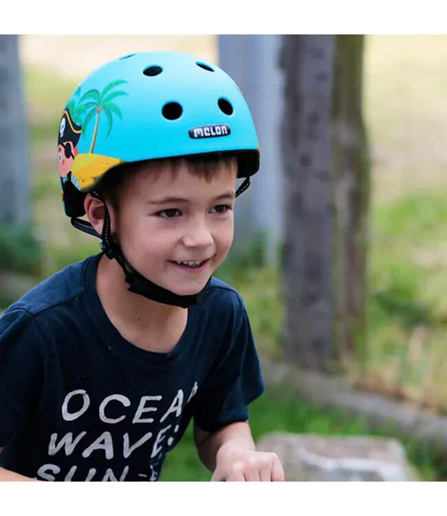 melon melon Kinderhelm – Velohelm – XXS-S – Little Pirate matte
