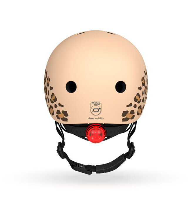 Scoot and ride Scoot and Ride – Kinderhelm – Velohelm mit Licht – XXS-S – Leopard