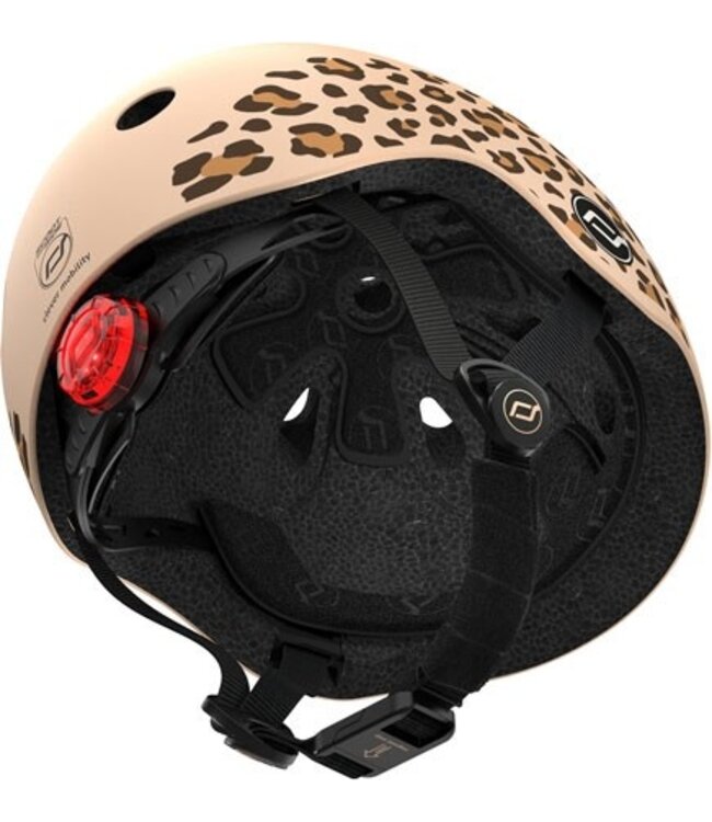 Scoot and ride Scoot and Ride – Kinderhelm – Velohelm mit Licht – XXS-S – Leopard