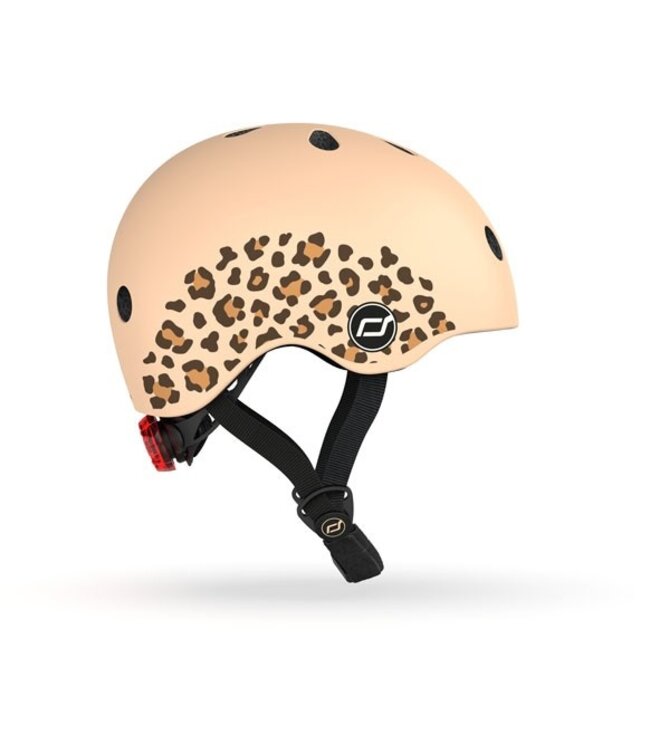 Scoot and ride Scoot and Ride – Kinderhelm – Velohelm mit Licht – XXS-S – Leopard