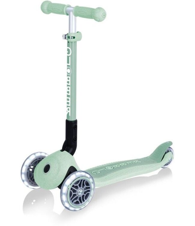 Globber Globber Mini Scooter – JUNIOR Foldable Lights Eco – Pistachio