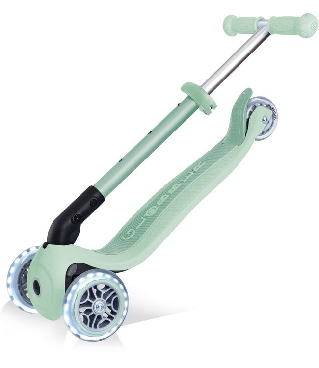 Globber Globber Mini Scooter – JUNIOR Foldable Lights Eco – Pistachio