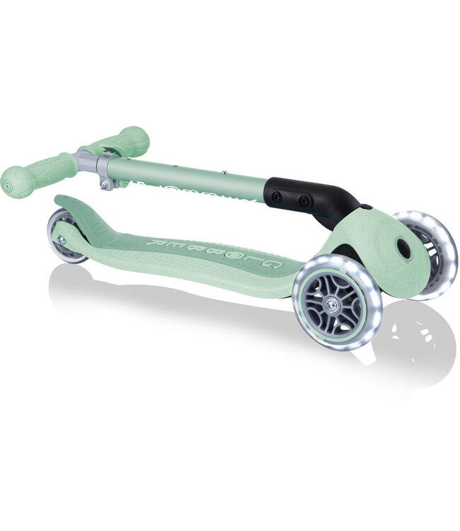 Globber Globber Mini Scooter – JUNIOR Foldable Lights Eco – Pistachio