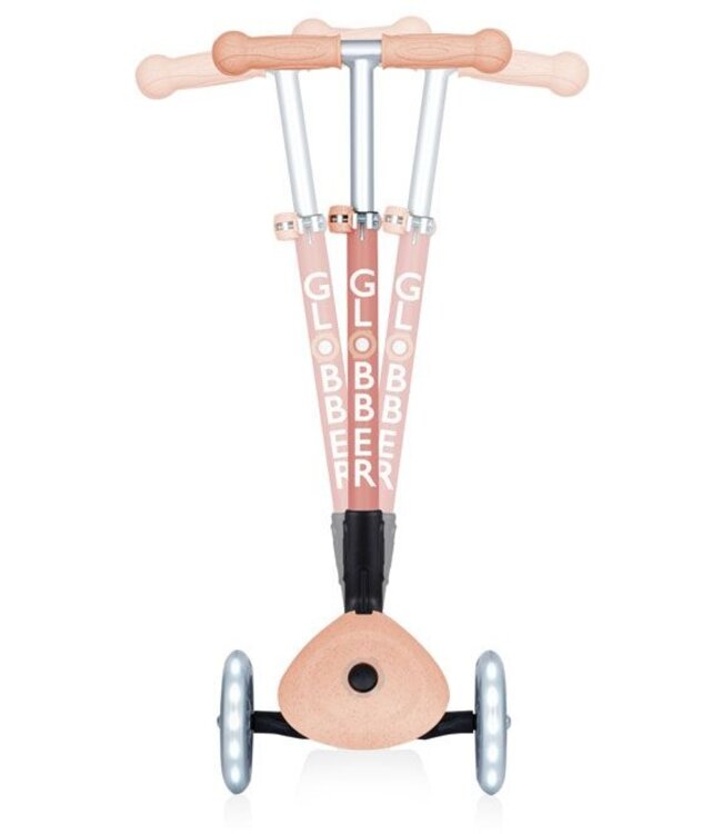 Globber Globber Mini Scooter – JUNIOR Foldable Lights Eco – Peach