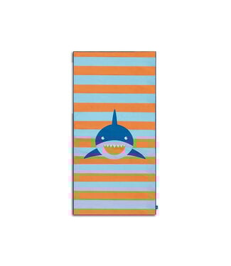 SWIM ESSENTIALS Mikrofaserhandtuch recycelt Hai gestreift