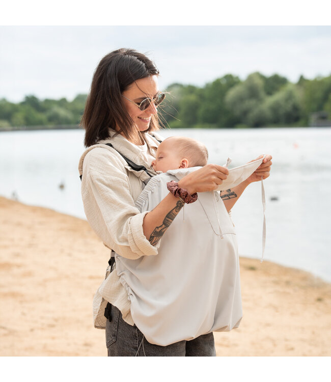 Mamalila UV-Tragecover - Cover - Shade Sonnenschutz UPF 50+ grau gestreift