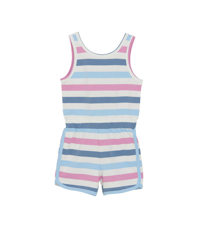 color kids Jumpsuit kurz – gestreift – Baumwolle