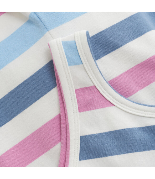 color kids Jumpsuit kurz – gestreift – Baumwolle