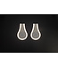 Cloby Reflektierende Magnetclips aus Canvas Schwarz