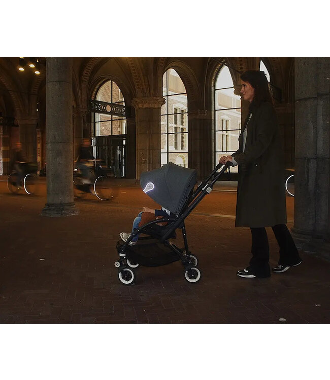 Cloby Reflektierende Magnetclips aus Canvas Schwarz