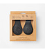 Cloby Magnetclips aus Leder Schwarz