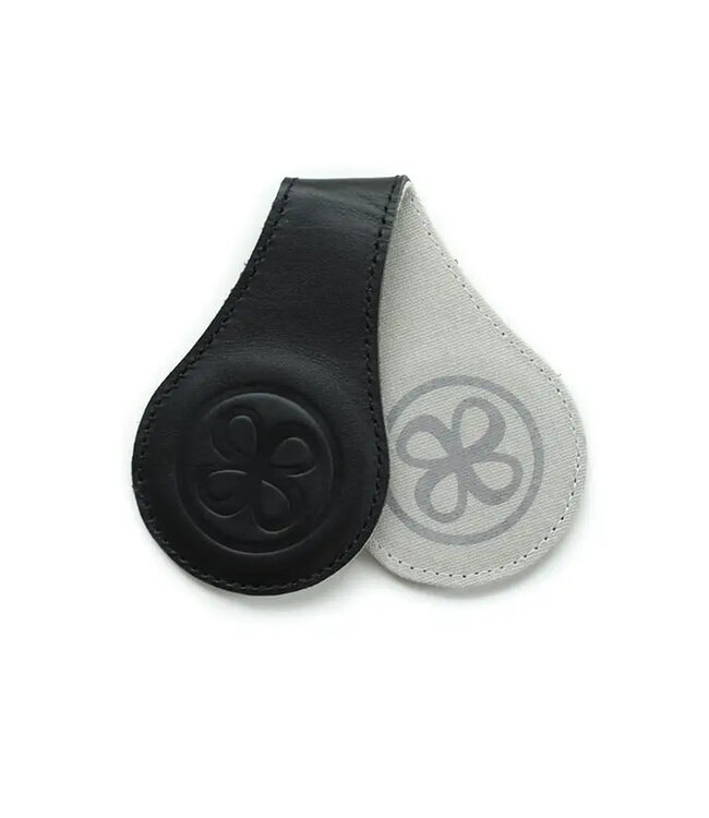 Cloby Magnetclips aus Leder Schwarz