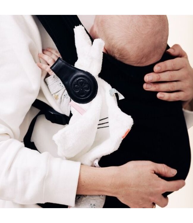 Cloby Magnetclips aus Leder Schwarz