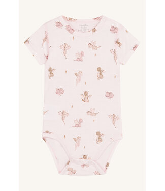 Hust and Claire Buller Body kurzarm Bambusviskose - Drachen rose morning
