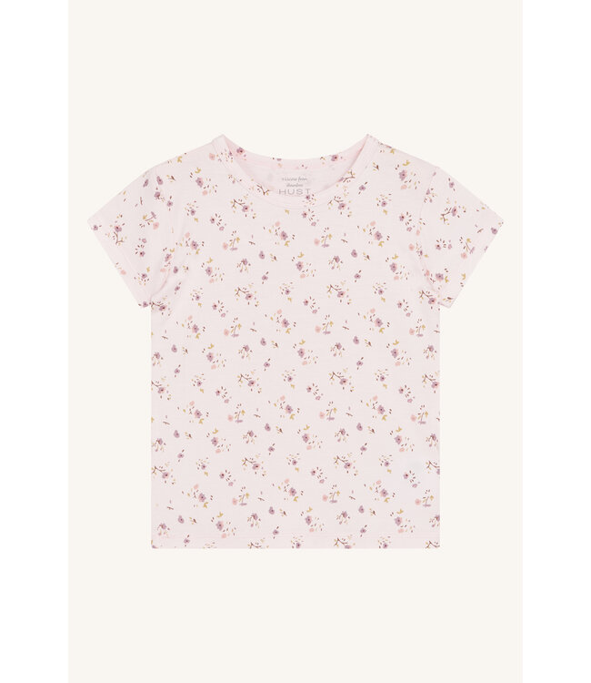 Hust and Claire Austin Shirt kurzarm Bambusviskose Blümchen rose morning