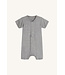 Hust and Claire Mungo Strampler kurzarm Bambusviskose - grey melange