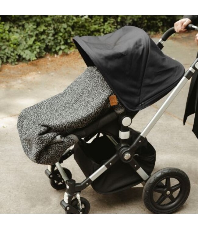 Cloby Teddydecke multifunktional Leopard Grey