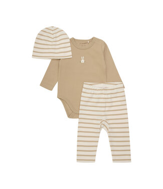 Fixoni 3-teiliges Geschenkset für Babys - Hase unisex sesame
