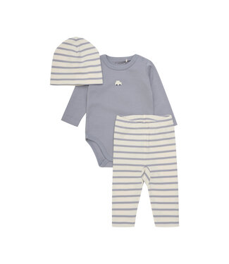Fixoni 3-teiliges Geschenkset für Babys - Auto blau