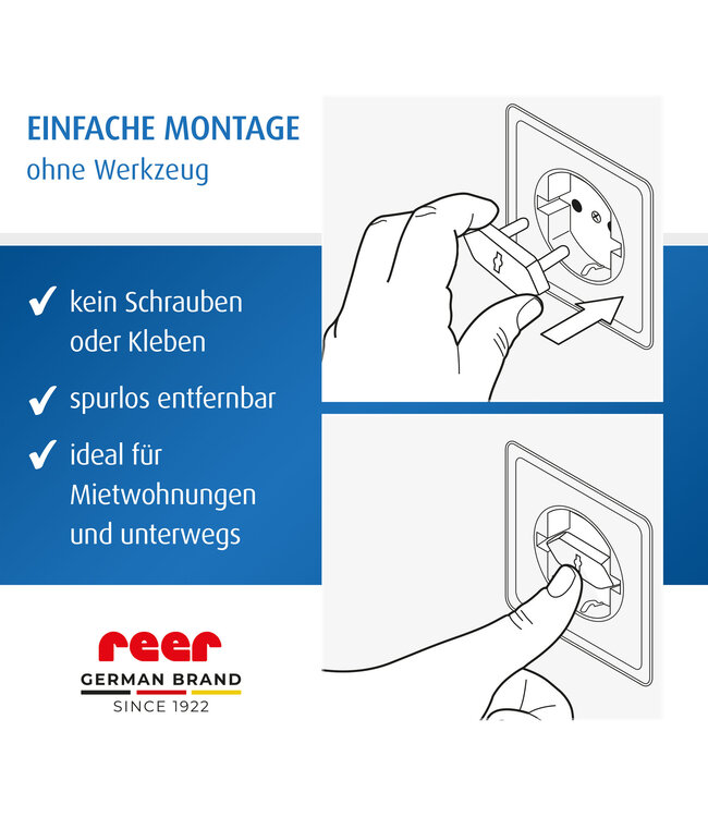 reer Steckdosenkappe, Schweiz, 8 Stück