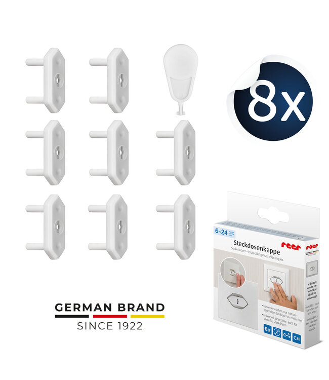 reer Steckdosenkappe, Schweiz, 8 Stück