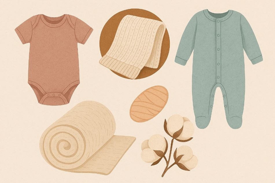 Naturfasern für Babys und Kinder