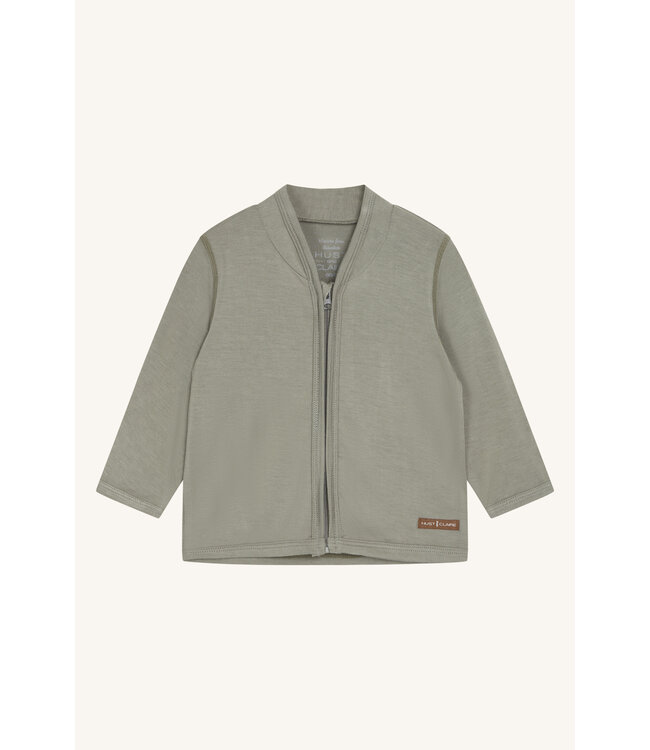 Hust and Claire Curd Cardigan - Bambusviskose seagrass